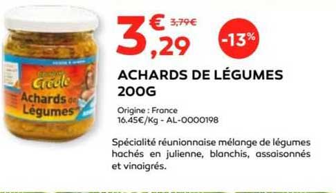 achards de légumes 200g
