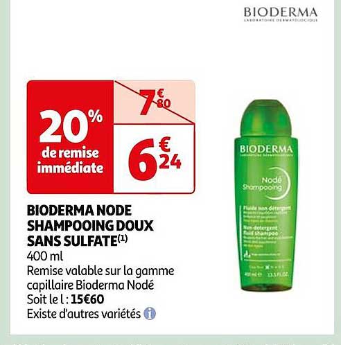bioderma node shampooing doux sans sulfate