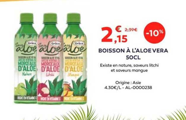 boisson à l'aloe vera 50cl