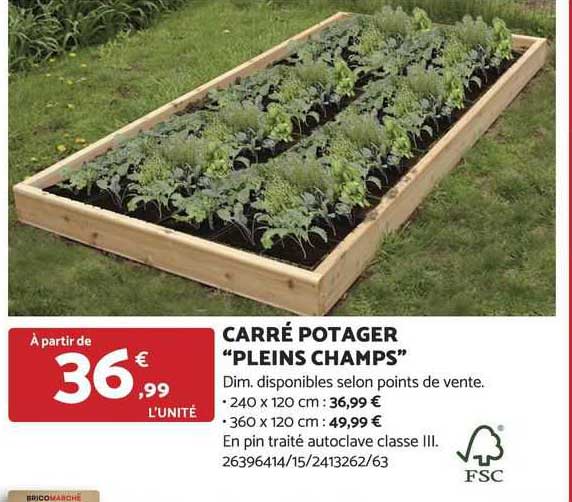 carré potager "pleins champs"