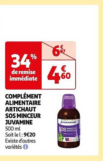 complément alimentaire artichaut sos minceur juvamine