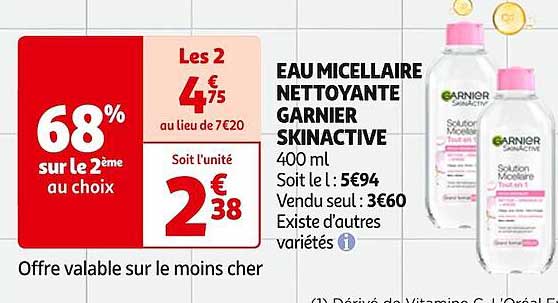 Eau Micellaire Nettoyante Garnier Skinactive