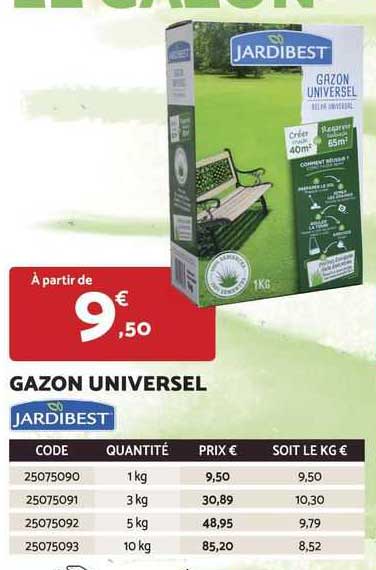 gazon universel jardibest