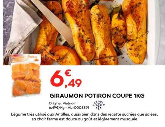 giraumon potiron coupe 1kg