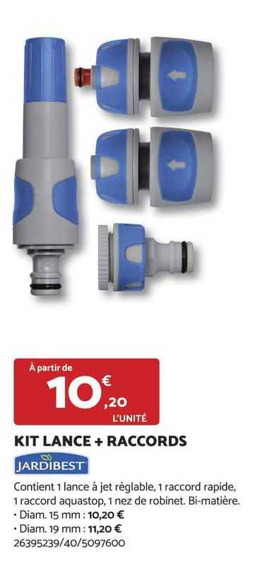 kit lance + raccords jardibest