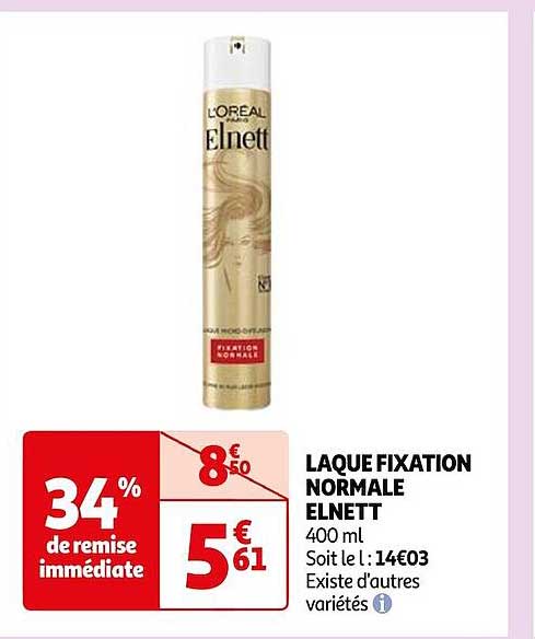 laque fixation normale elnett