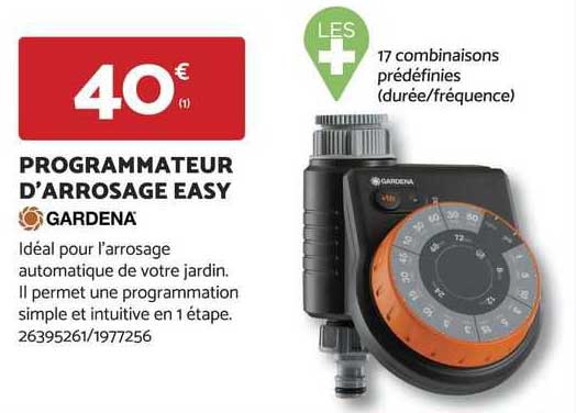 Programmateur D'arrosage Easy Gardena