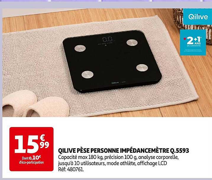 qilive pèse personne impédancemètre q.5593