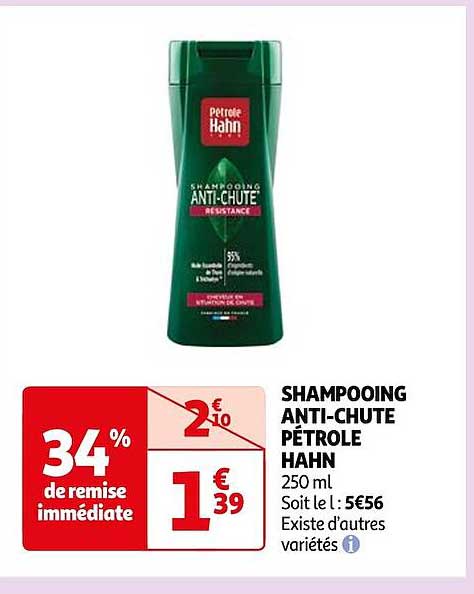 shampooing anti-chute pétrole hahn