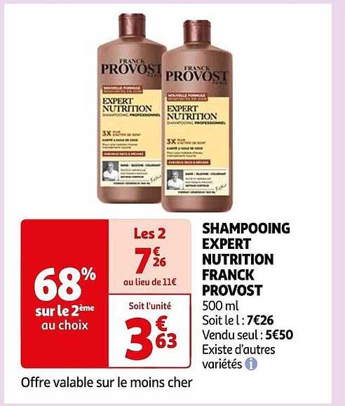 shampooing expert nutrition franck provost