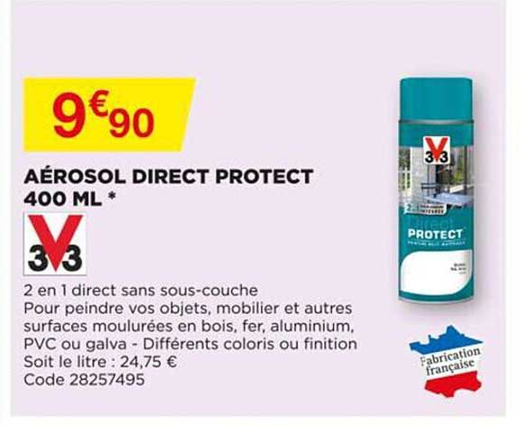 aérosol direct protect 400 ml v33