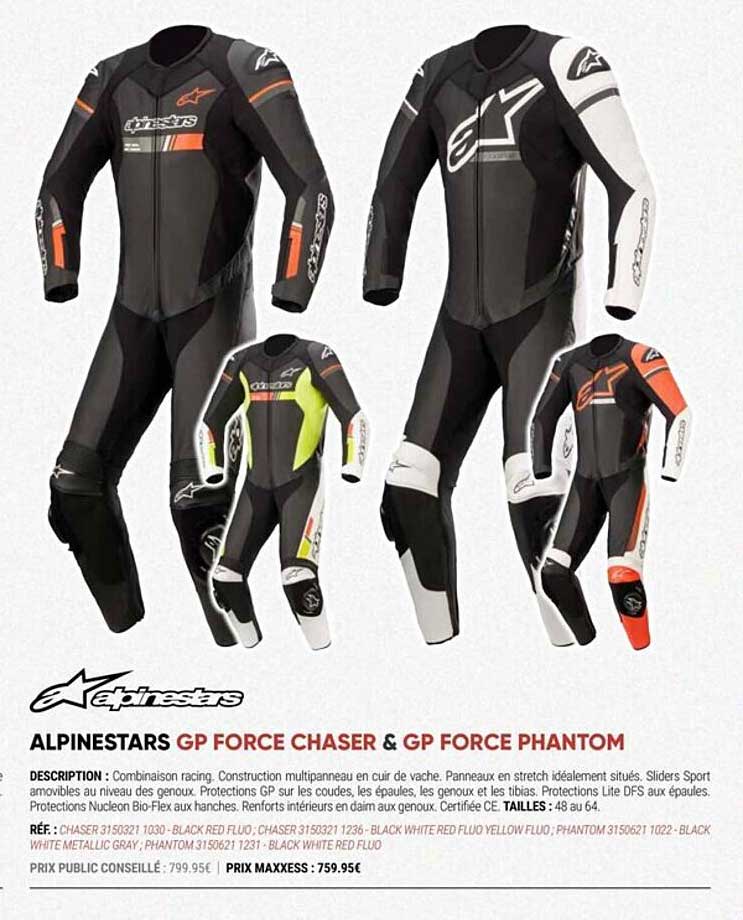 alpinestars gp force chaser & gp force phantom