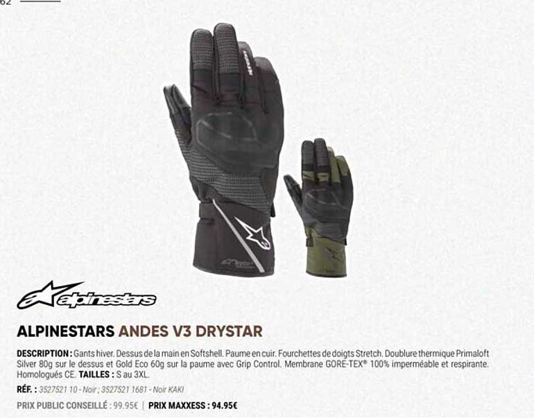 alpinestars andes v3 drystar