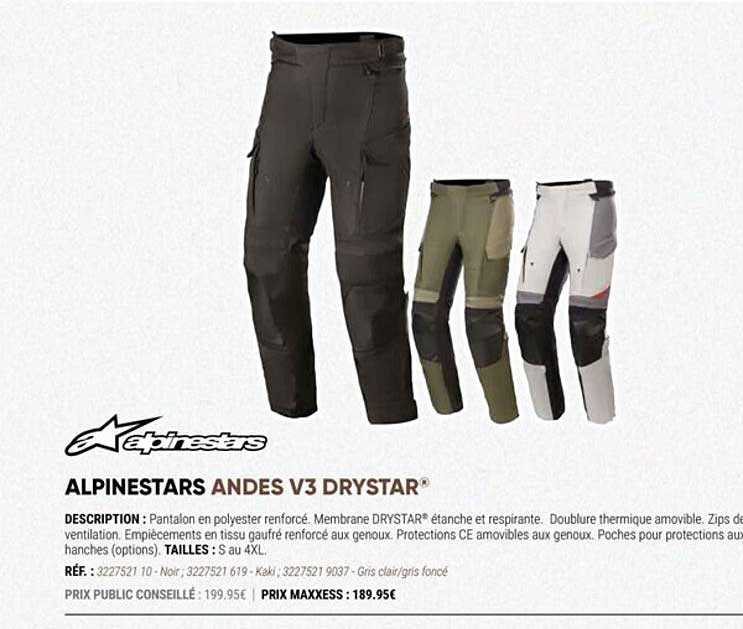 alpinestars andes v3 drystar