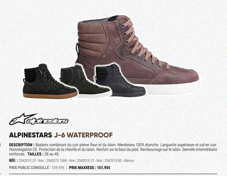 alpinestars j-6 waterproof