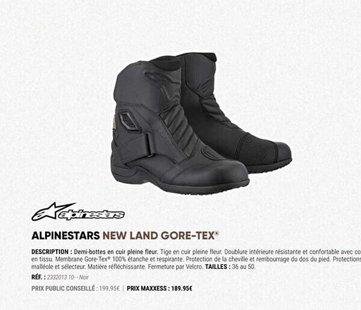 alpinestars new land gore-tex