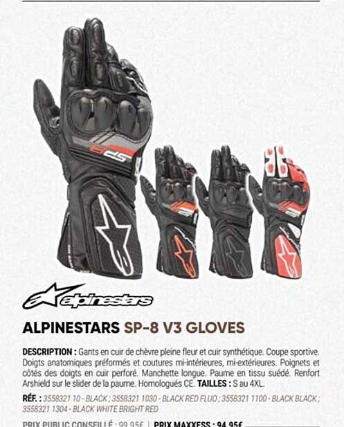 alpinestars sp-8 v3 gloves