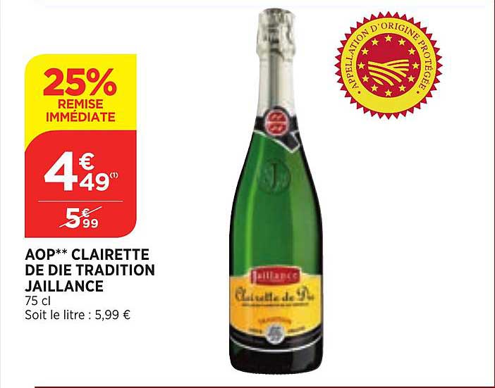 aop clairette de die tradition jaillance