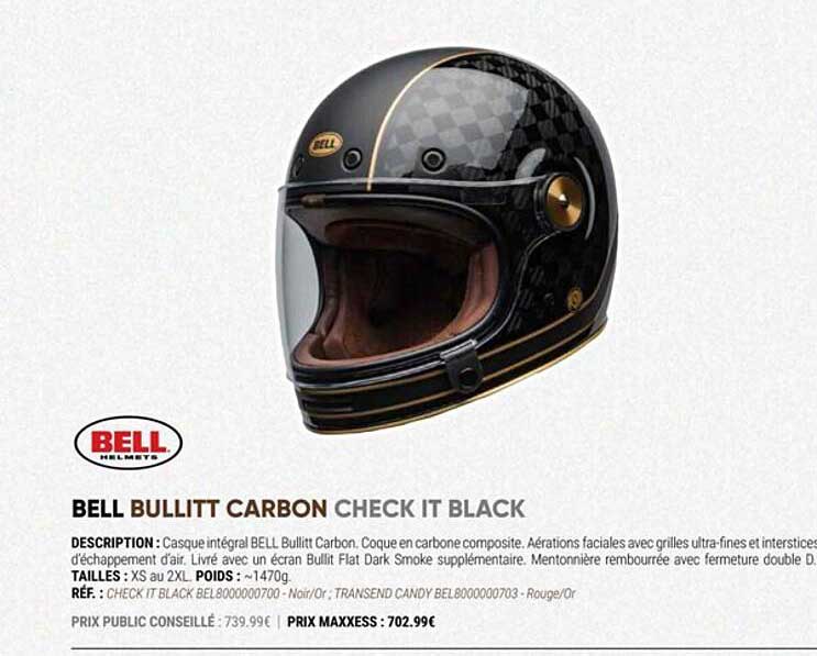 bell bullitt carbon check it black