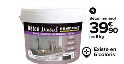 béton minéral les 6 kg