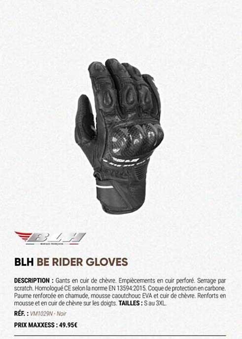 blh be rider gloves