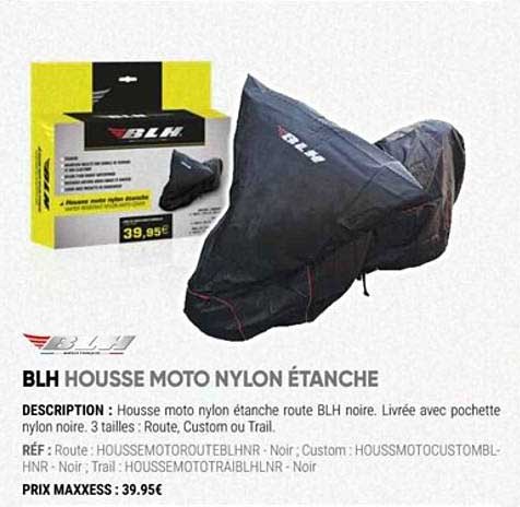 blh housse moto nylon étanche