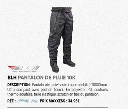 blh pantalon de pluie 10k