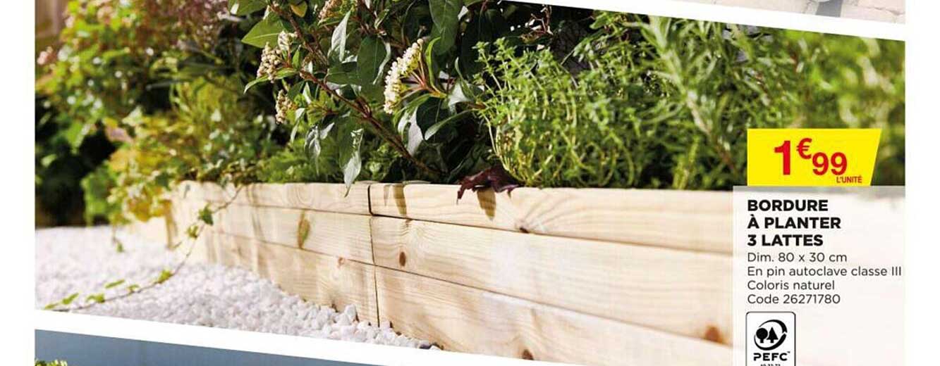 Bordure à Planter 3 Lattes