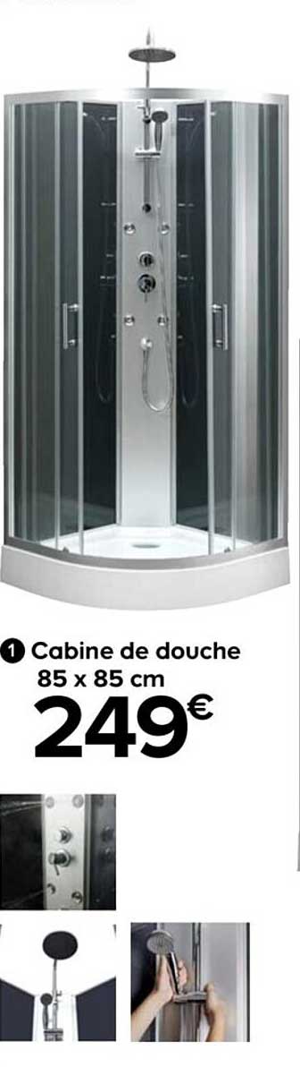 Cabine De Douche 85 X 85 Cm