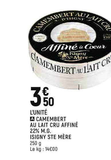 Camembert Au Lait Cru Affine