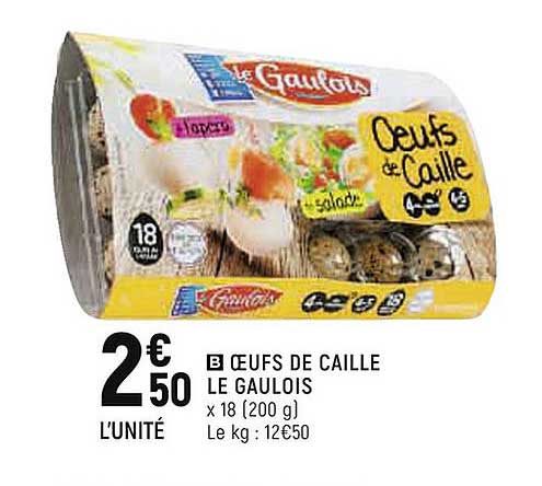 ceufs de caille de gaulois