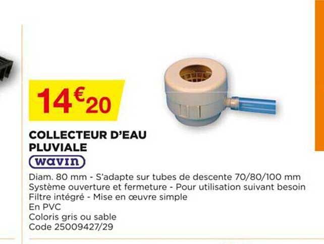 collecteur d'eau pluviale wavin