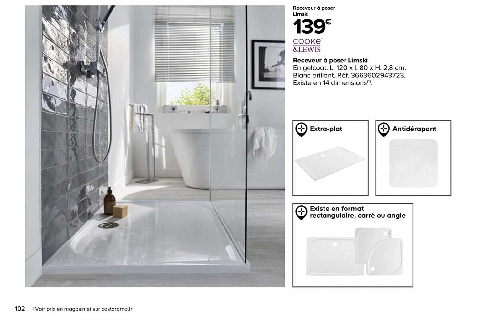 cooke&lewis receveur à poser limski