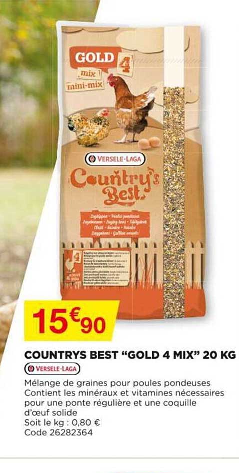 countrys best "gold 4 mix" 20 kg verselle-laga