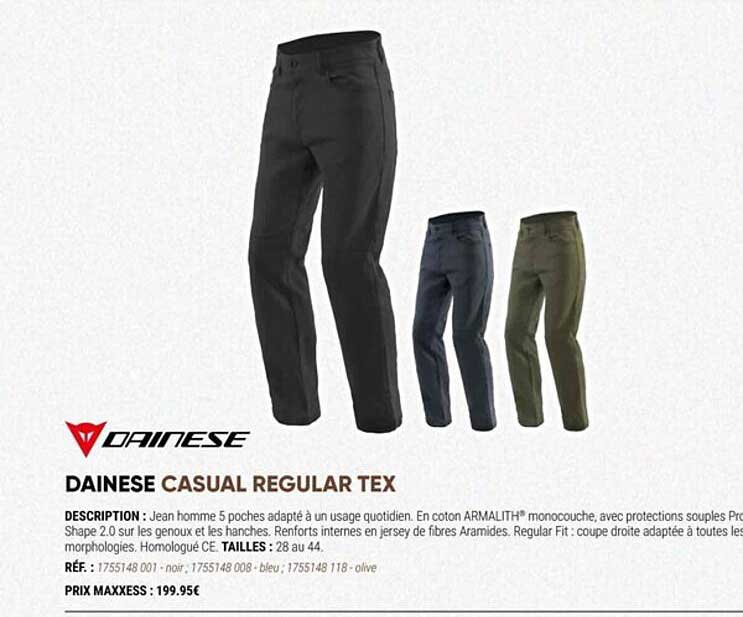 dainese casual regular tex
