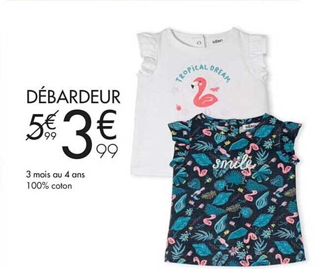 débardeur 3 mois au 4 ans