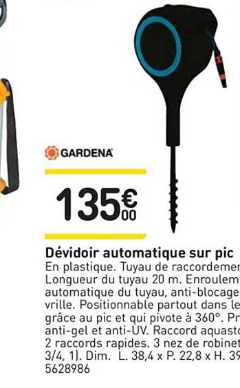 dévidoir automatique sur pic