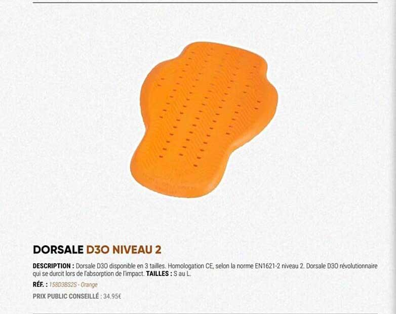 dorsale d30 niveau 2