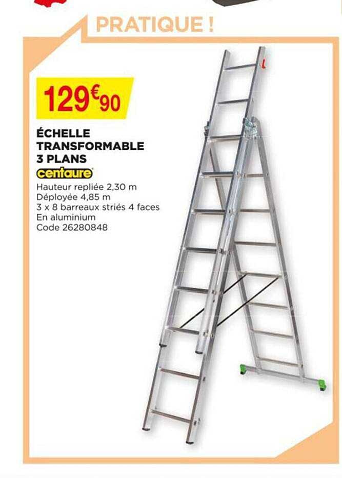 échelle transformable 3 plans centaure