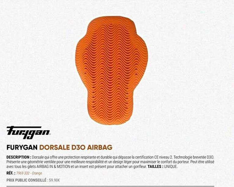 furygan dorsale d30 airbag