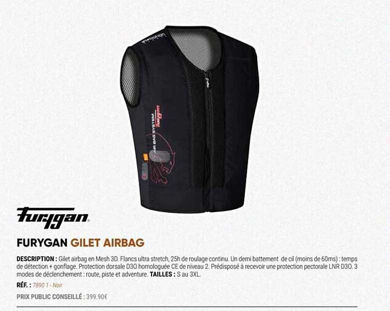 furygan gilet aribag