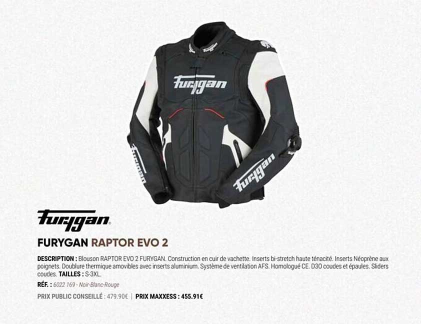 furygan raptor evo 2