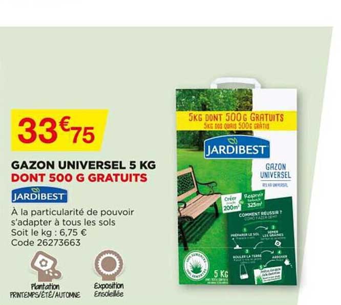 gazon universel 5 kg jardibest