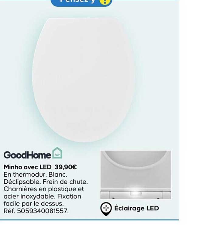 goodhome minho avec led