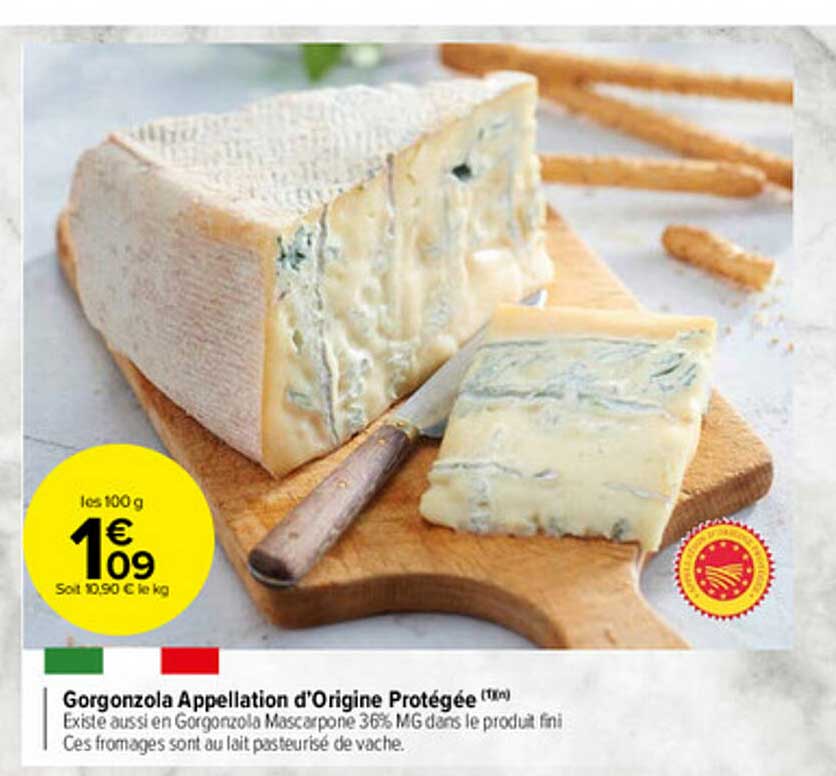 gorgonzola appellation d'origine protégée
