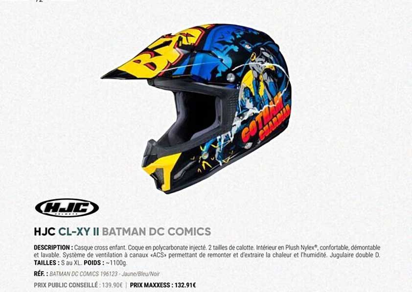 hjc cl-xy ii batman dc comics