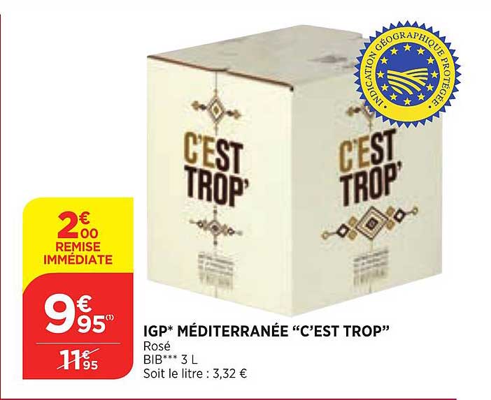 igp méditerranée "c'est trop"