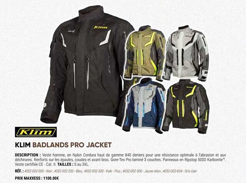 klim badlands pro jacket