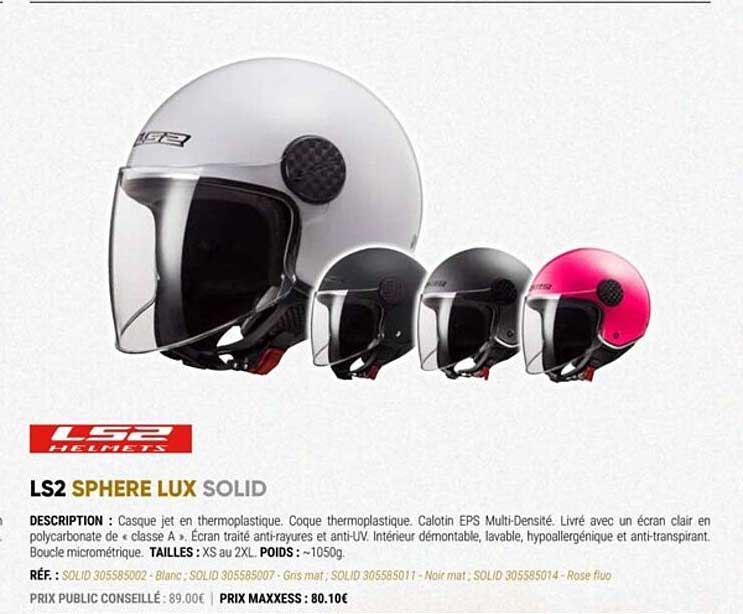 ls2 sphère lux solid