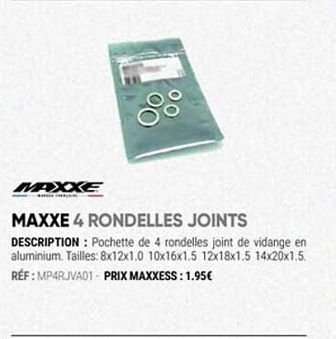 maxxe 4 rondelles joints